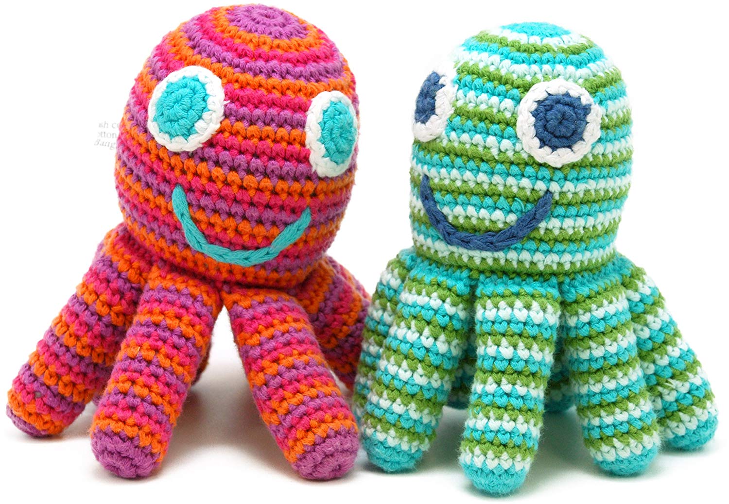 green and pink reversible octopus